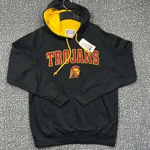 USC Trojans Hoodie Men Medium Black Yellow Foot Locker Pullover NCAA New Y2k
